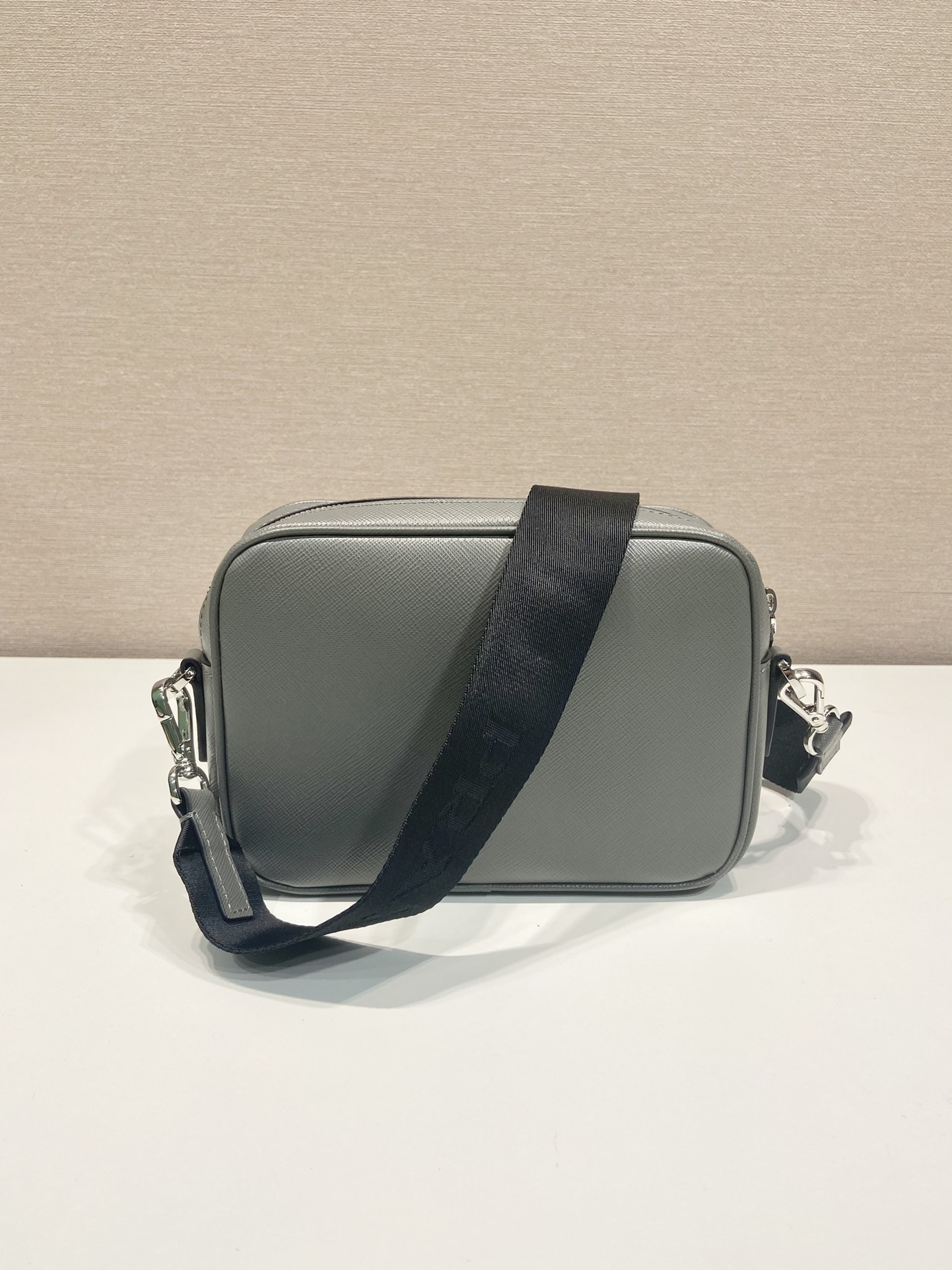 Pra*a saffiano leather shoulder bag