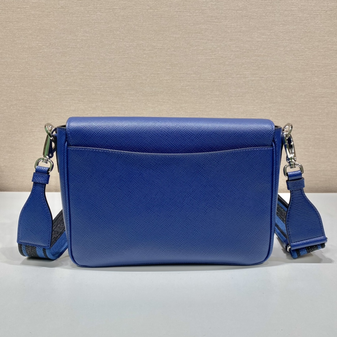 Pra*a saffiano leather shoulder bag